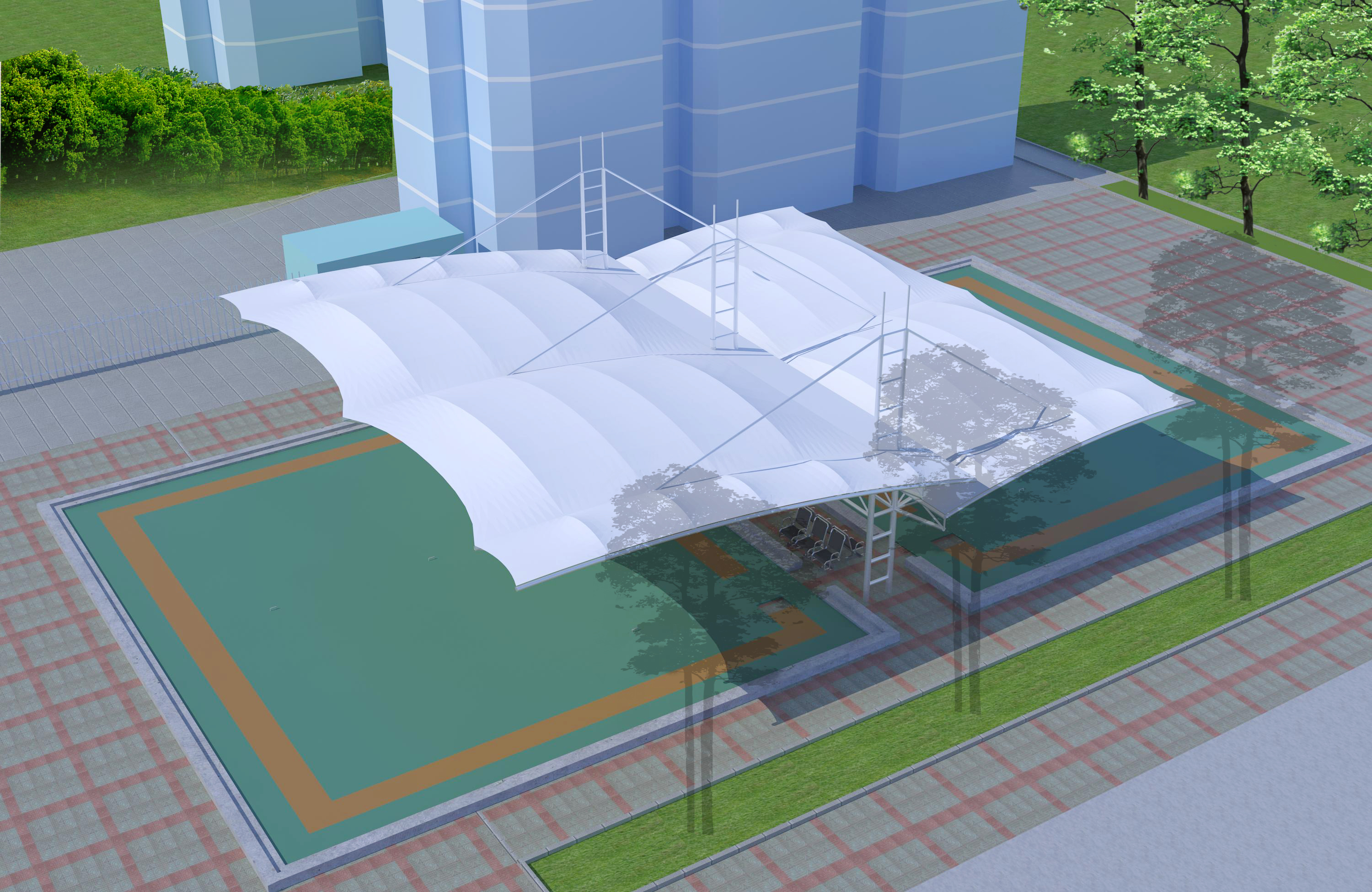 膜结构建筑裁剪原则