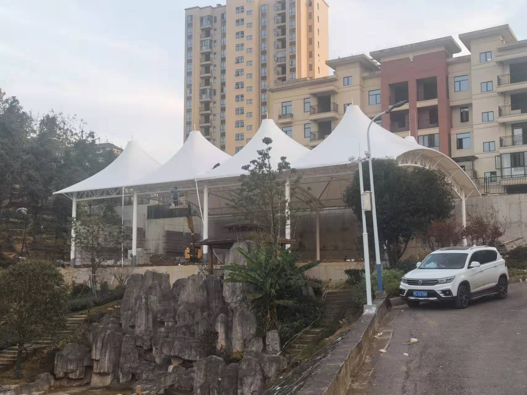 咸宁财政局门球场膜结构建筑