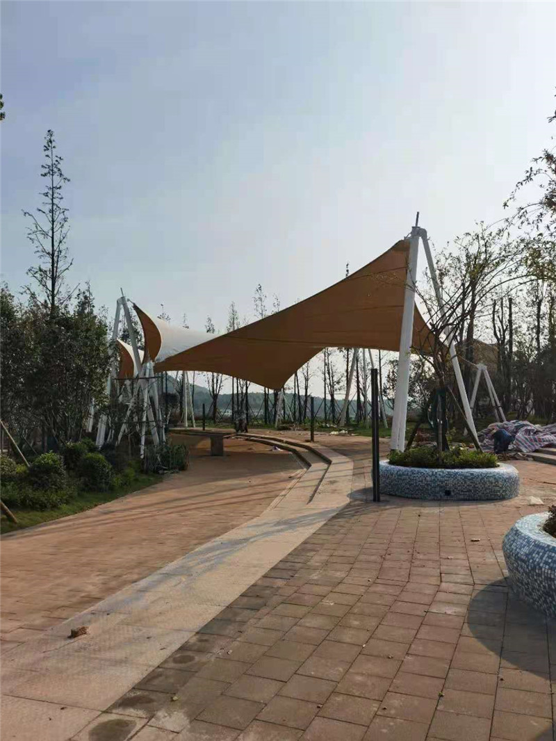 株洲市醴陵市陶子湖PTFE景观膜结构建筑(图2)
