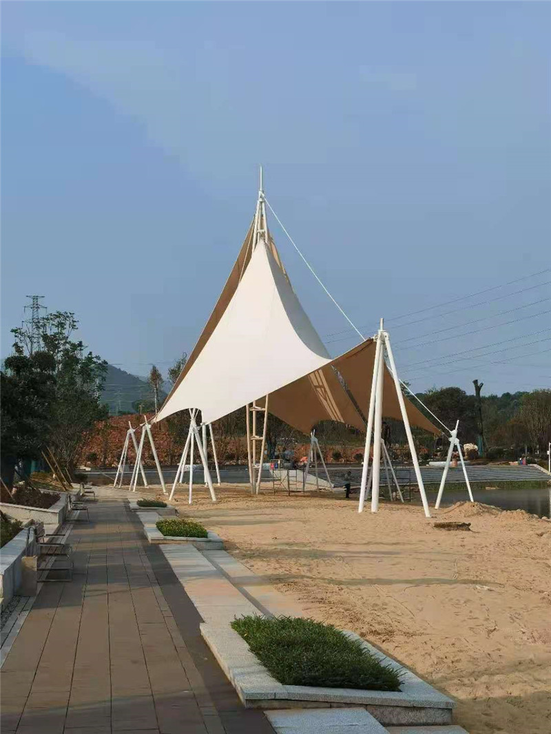 株洲市醴陵市陶子湖PTFE景观膜结构建筑(图1)