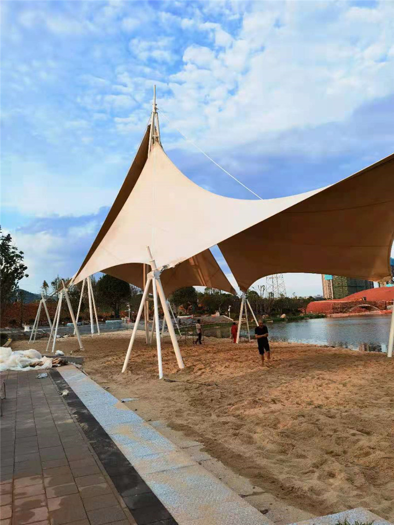 株洲市醴陵市陶子湖PTFE景观膜结构建筑(图3)