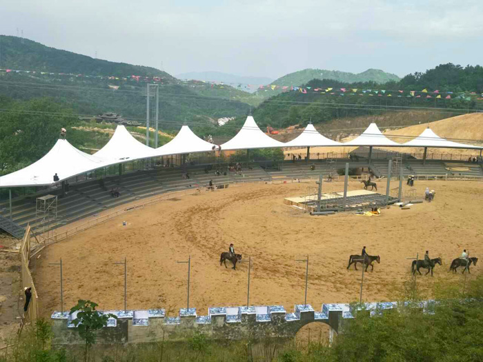 武汉锦里沟跑马场膜结构建筑(图3)