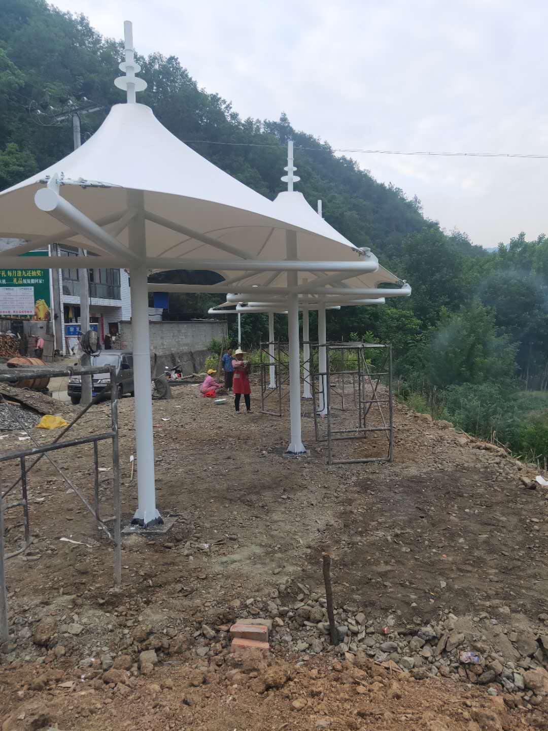 十堰人民医院乡镇检测点膜结构建筑(图2)
